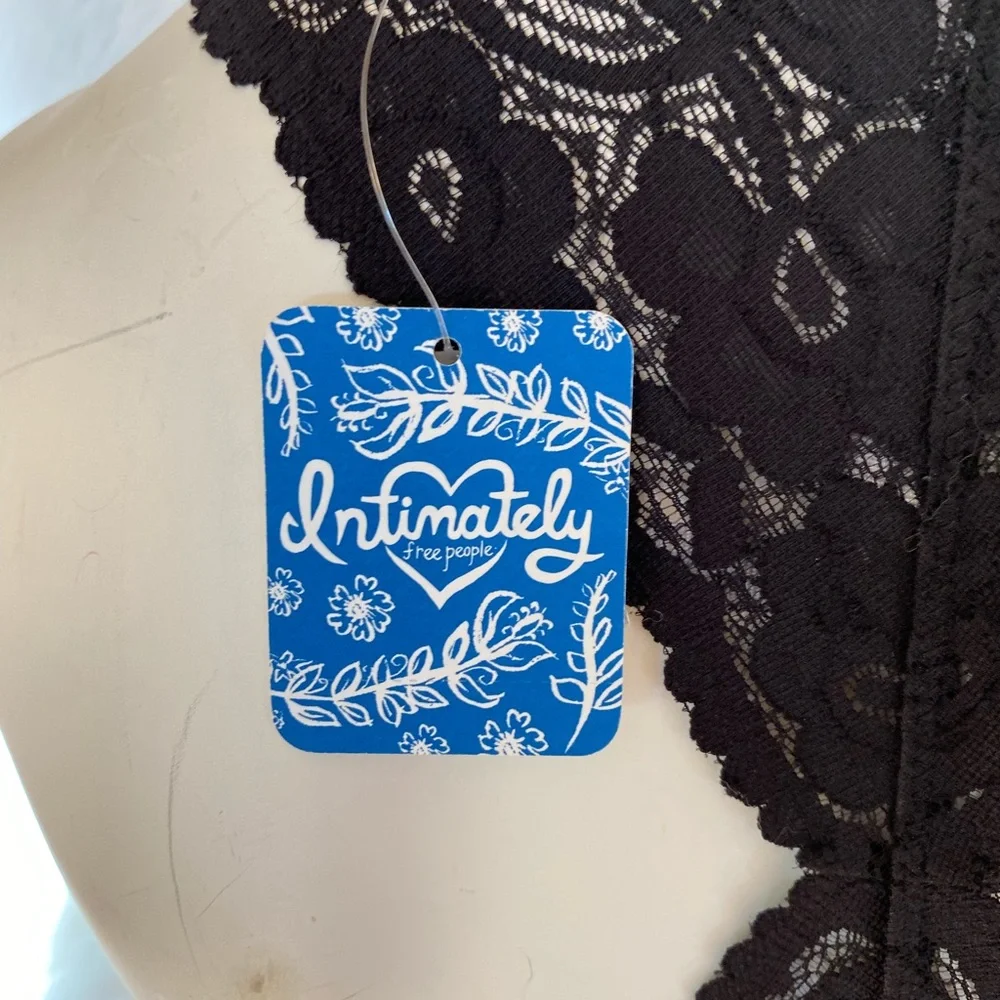 Free People Black Lace Bralette